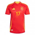Günstige Fußballtrikots Spanien Williams JR 17 Kinder Heimtrikot EURO 2024 Kurzarm